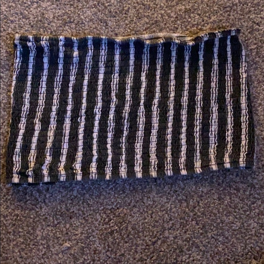 Striped tube top